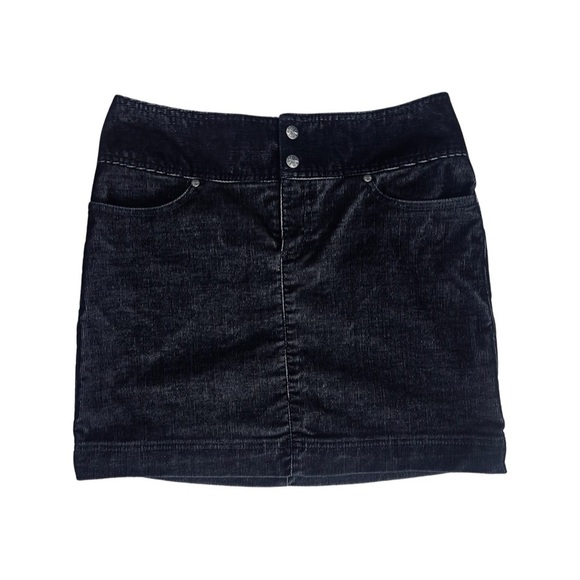LIKE NEW| Athleta Vintage Ridge Corduroy Mini Skirt| Black| Women’s Size 4 - Picture 1 of 11